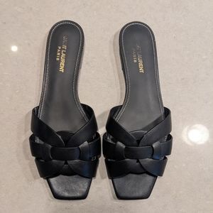 YSL Black Tribute Slides